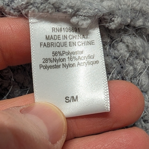 FREE PEOPLE FP Movement (Small) Cozy Heatin Up Bubble Pullover Oversize Gray - Picture 8 of 10